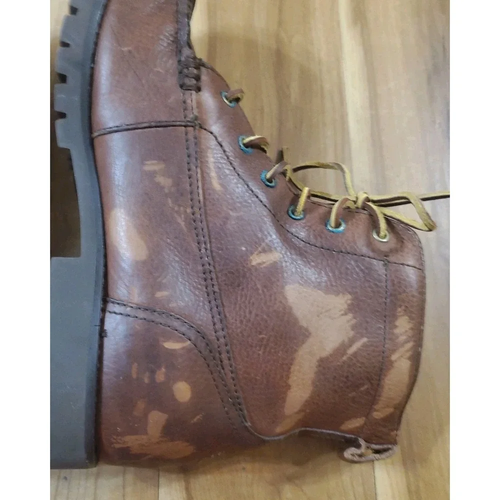 Polo Ralph Lauren Rodway Classic Ranger Brown Leather Boots Mens Size US 11 D